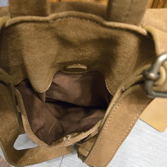 Free People Camilla Suede Convertible Backpack In Tan - Picture 4 of 10